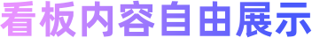 看板内容自由展示