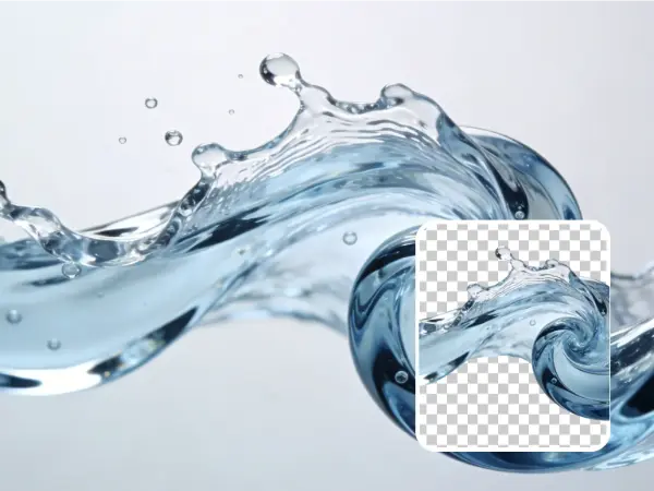 透明液体去背景效果展示