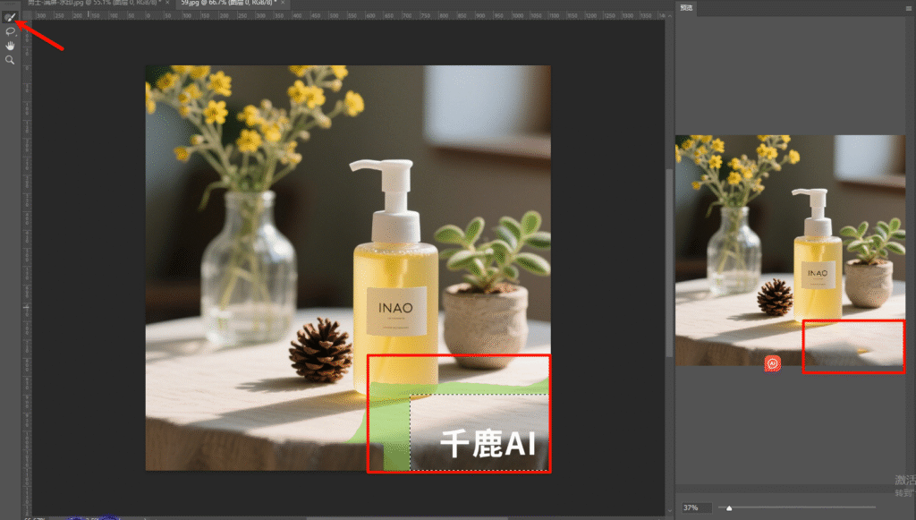 复杂水印去除流程图