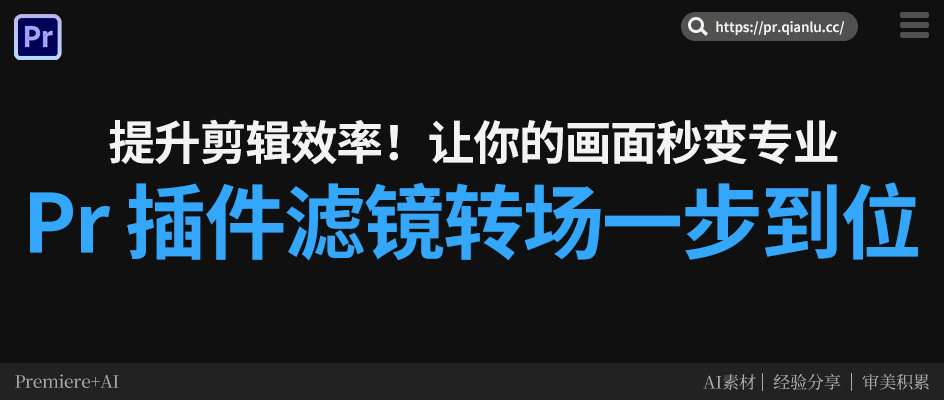 剪视频还在到处找特效？Pr里这个插件让滤镜转场一步到位