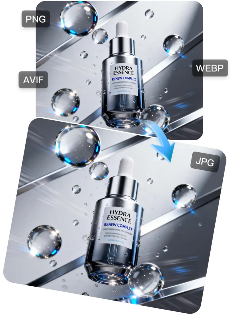 WebP , PNG , JPG ,AVIF 等图片格式互转配图