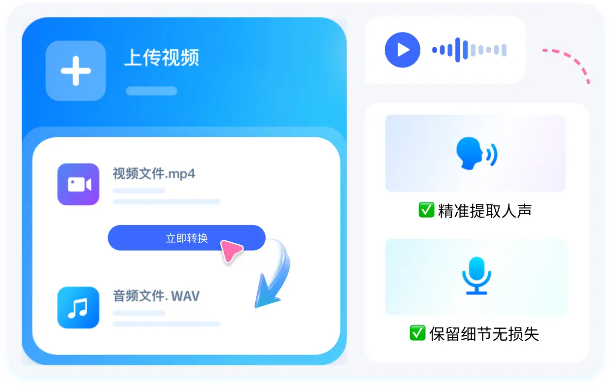 无损音频剥离,音质 1:1 还原