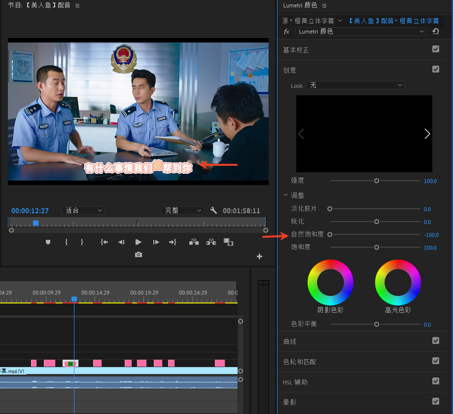 千鹿Pr助手的字幕可以调节参数